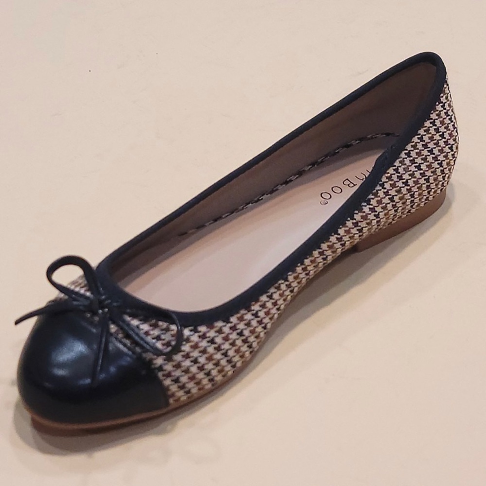 Ballet Flats Tweed In Brown Multi